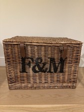 Fortnum & Mason F&M Wicker Hamper Basket Large