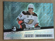 2024-25 Credentials Horizontal Debut Ticket Access #134 Olen Zellweger Ducks 