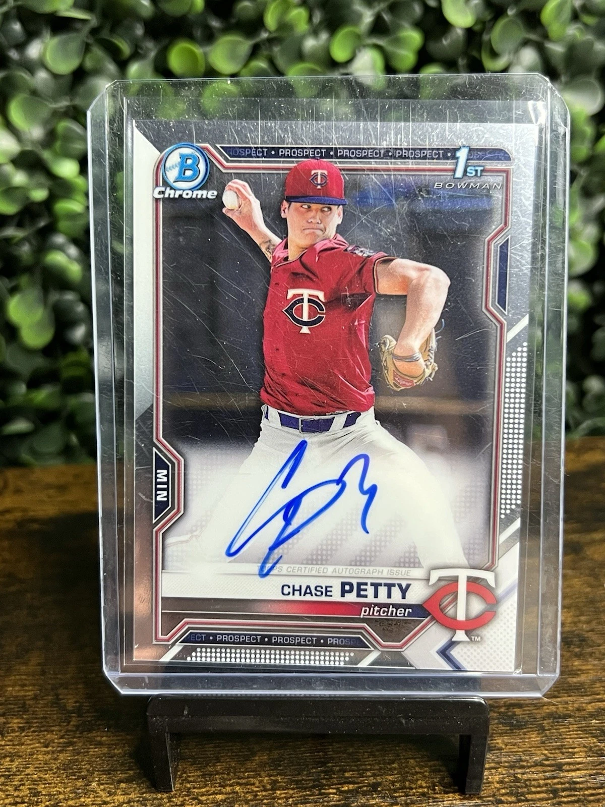 2021 Bowman Draft Chase Petty Chrome Auto RC 1st #CDA-CP Twins