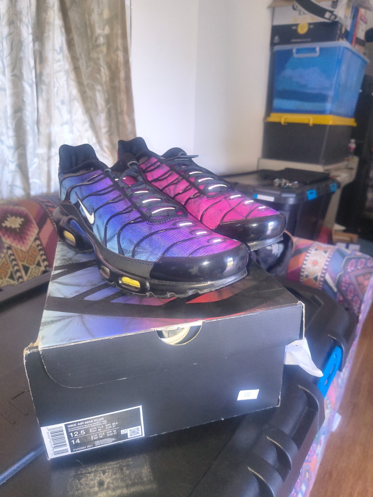 Nike Air Max Plus 25th Anniversary Black Varsity Red White 2
