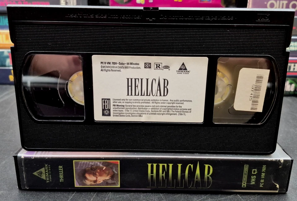 Hellcab VHS Trimark 1998 Horror Thriller Gillian Anderson John Cusack VG - Imagem 3 de 4