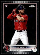 Connor Wong 2022 Topps Chrome Rookie RC Card #39 Boston Red Sox. rookie card picture