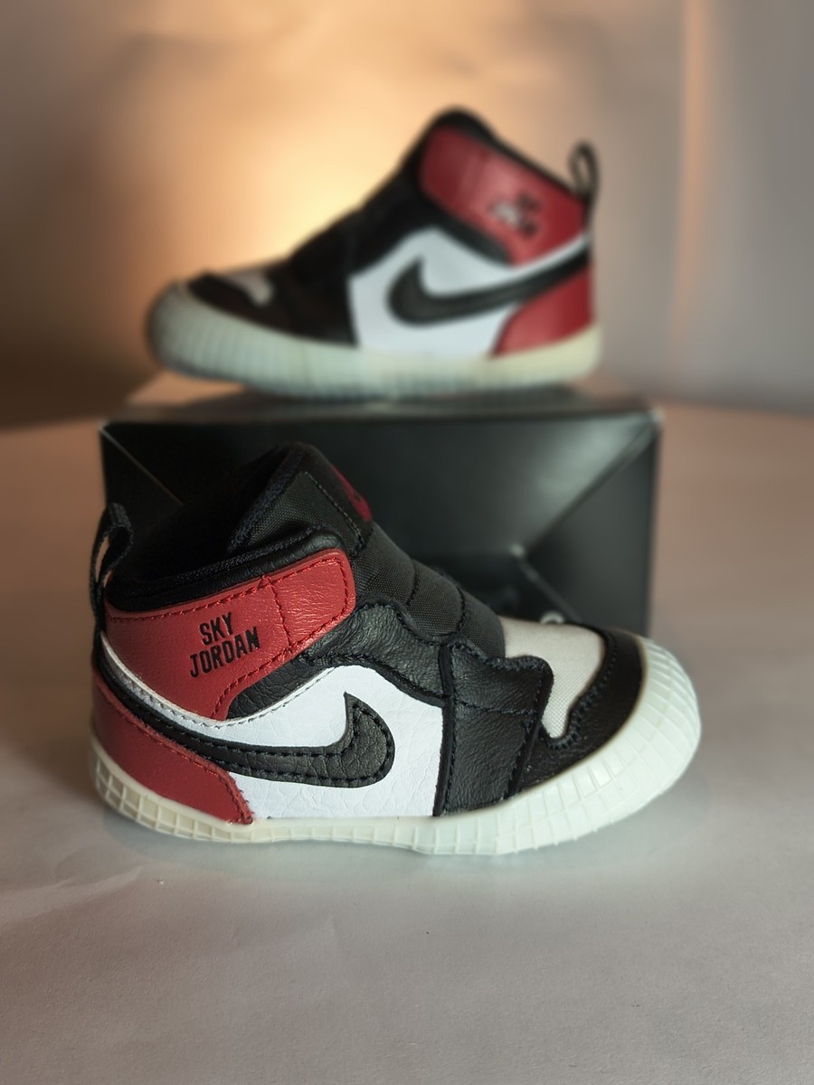 Jordan : JORDAN 1 CRIB BOOTIE / infant 2C / HJ9289061 / Red /Black