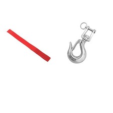 Winch Pull Strap + Rotary Spring Snap Rigging Clip