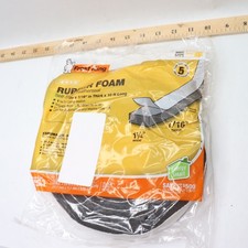 Frost King Sponge Foam Tape Rubber Black 1 1/4" x 7/16" x 10' R516H