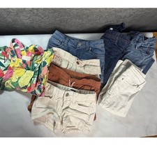 LOT of 7 Pieces, Size 4/5 Girls Pants Shorts Gap, Cat Jack EUC