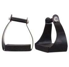 Tough 1 Stirrups Angled Aluminum Endurance Absorbing Black 57-99580