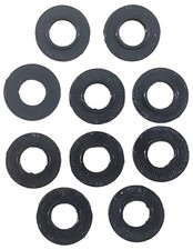 Lot of 10 Liberty PWB1 CB Radio Antenna Stud Mount Insulator Washers Bulk-Black