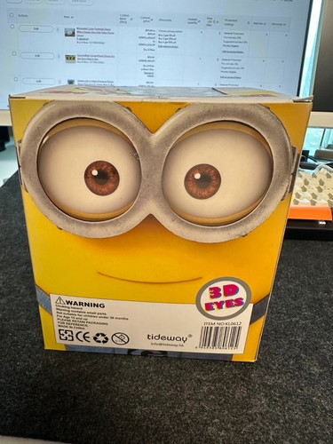 Minions 3D Eyes Figure Despicable Me Collectible Toy Bob Kevin Stuart New Box - Picture 3 of 6
