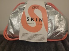 M & S Skincare Bag 6 Items Silver Bag RRP £30 Lovely Gift BNWT