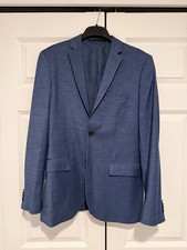 H M Men's Blazer - Blue Size Medium Menswear