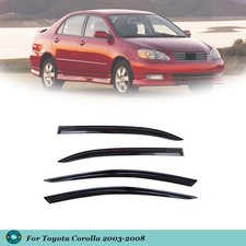 New For Toyota Corolla 03-08 Shade Deflector Acrylic 4pc Style Window Visor Vent