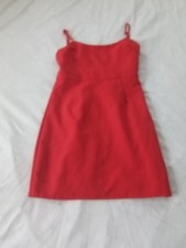NBD Women's Lace Up Mini Dress Red Size S 