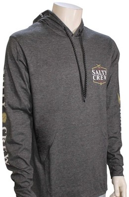Salty Crew Skip Jack Tech Pullover Hoody - Charcoal - New