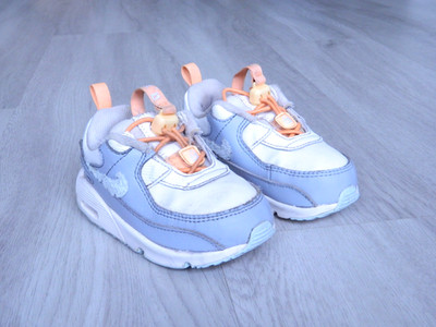 Nike Air Max 90 Toggle SE TD Kleinkind Turnschuhe weiß Größe Säuglinge 7,5/25