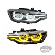 BMW IKON HEADLIGHTS 3 SERIES F30 F31 F35 WHITE YELLOW UK STOCK