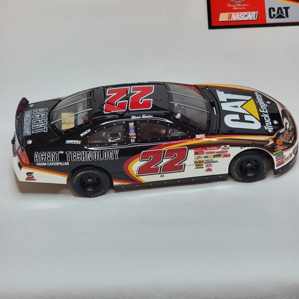 Ward Burton CAT Acert Technology 1/24 Racing Champions Diecast Limited w/ COA - Image 4 of 4