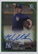 2016 Bowman Draft Chrome Pick Green Refractor 1/99 Nolan Martinez Auto 16to