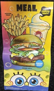 Wendy’s SpongeBob SquarePants The Krabby Patty Meal promotional material 2024