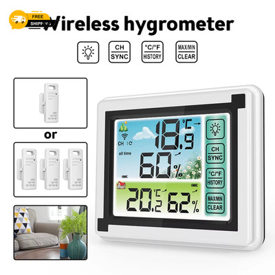Digitales Thermometer Wetterstation Innen Außen Funk Temperatur Luftfeuchtigkeit
