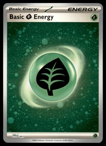 Basic Grass Energy (Cosmos Holo) 001 SVE: Scarlet & Violet Energies Pokemon LP