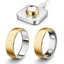 2 Pack Cover for Oura Ring Gen 5, 14K Gold Plated TPU Protector Size 9, Gold 2