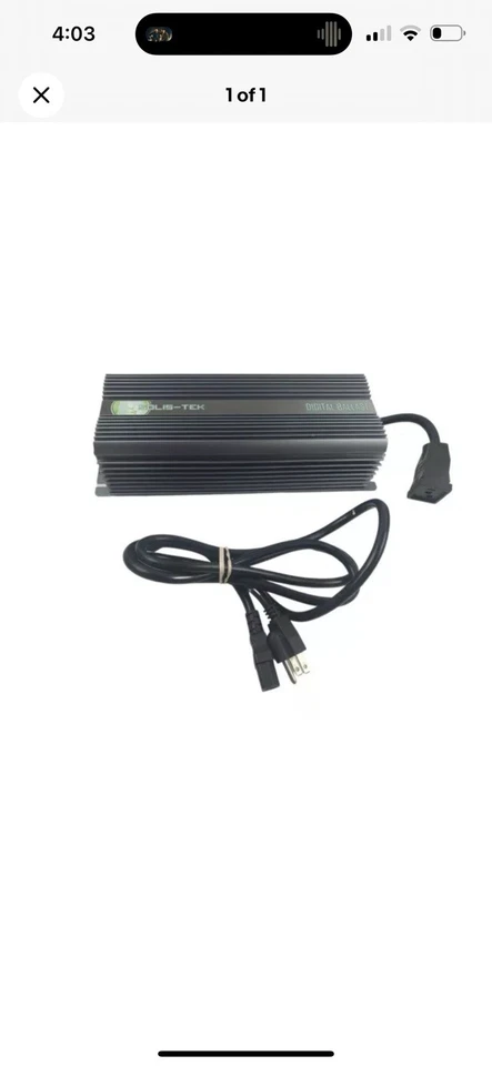 SolisTek 600w SE/DE Digital Ballast 120/240 V STK600 - Image 3 of 4