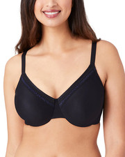 New 74 Wacoal Perfect Primer Full Coverage Underwire Bra Black Sz 40G