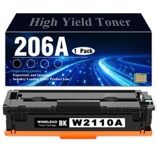 206A Black Toner Cartridge for HP 206A Pro MFP M282  M282nw M283 M283fdw, W2110A