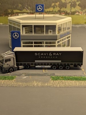 Herpa MAN TGX XLX Megatrailer GaPl-Sattelzug ''Große Vehne - Scavi & Ray'' - Neu
