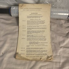 Vintage White House Press Release June 1960 Eisenhower Travel Itinerary