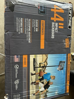 Basketball 44   Shatterproof Fusion Backboard , Adjustable height 7.5-10 Ft