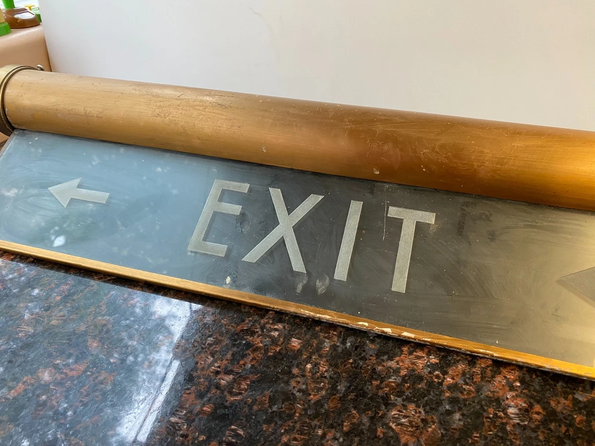 Antique Exit Signs for sale | eBay