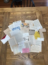 Junk Journal Scrapbook Supply Kit 75+ Pieces AUTHENTIC Vintage Paper Ephemera