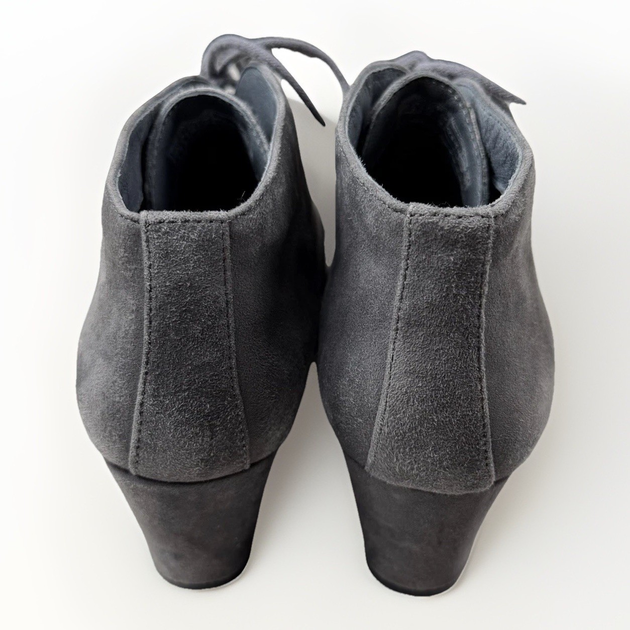 Vionic Elevated Becca Suede Wedge Boot Gray Women… - image 3