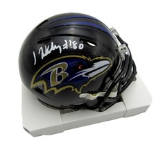 Isaiah Likely Autographed/Signed Ravens Mini Helmet Beckett Witness 200074