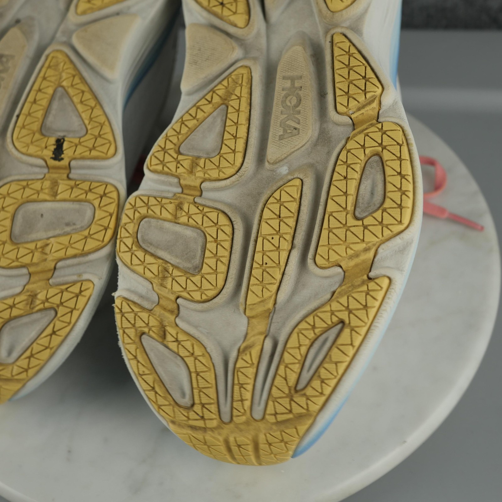 Hoka One One Bondi 8 Wide Shoes Womens Size 8.5 White Running Sneakers 1127954 thumbnail 14