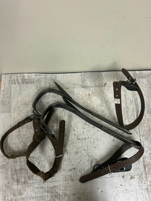 W.H. Buckingham Mfg Co. LC-5 Tree Climbing Pole Spikes Gaff Binghamton N.Y. 