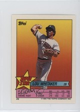1989 Topps Super Star Sticker Back Cards ( 132) Lou Whitaker Andy Van Slyke 0au4