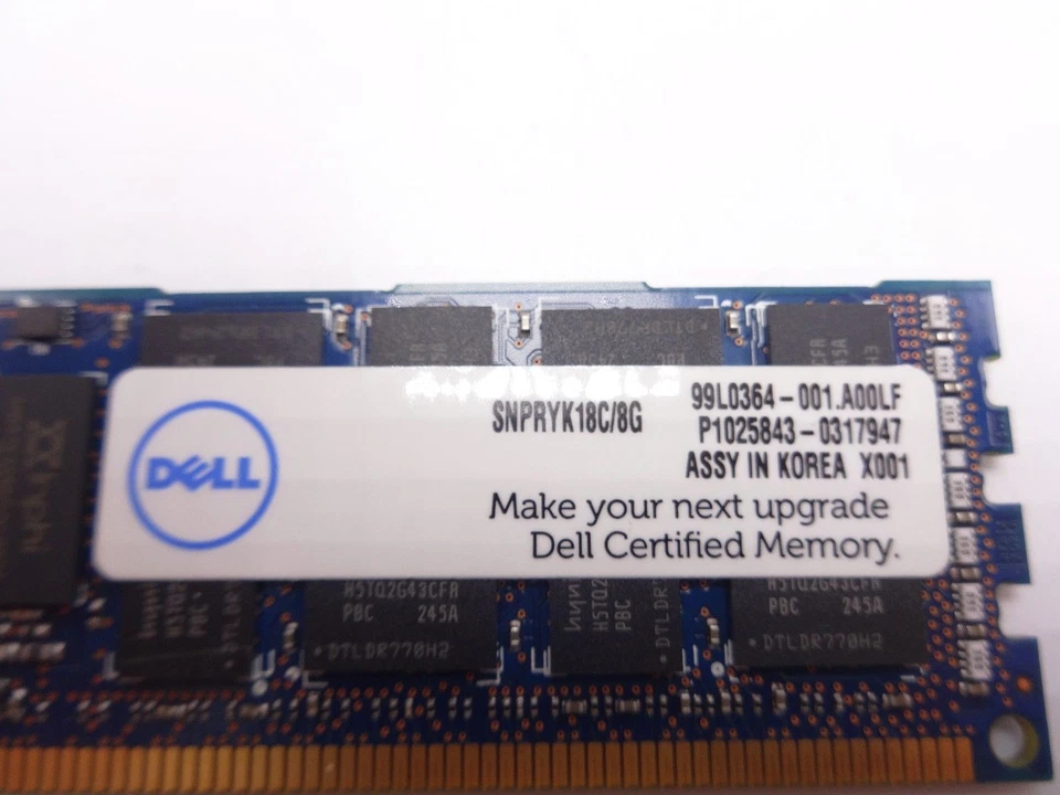 HYNIX HMT31GR7CFR4C-PB 8GB 2RX4 PC3 12800R Dimm ***Server Memory *** - Image 3 of 4