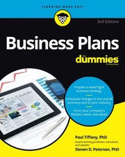 Image of Business Plans For Dummies by Paul Tiffany | Paperback | 2022