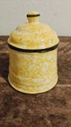 Stangl Town And Country Yellow Sugar Bowl With Lid Mint