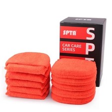 Microfiber applicator pad, Microfiber Sponge, 10Pcs Ultra-Soft Microfiber Wax