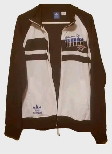 Adidas Oklahoma City Thunder NBA Zip Up Sweatshirt Embroidered Logo Size Small - Picture 1 of 5