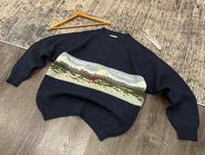 Suéter de Lana Vintage United Colors of Benetton—Italian Village Hombre’s Grande