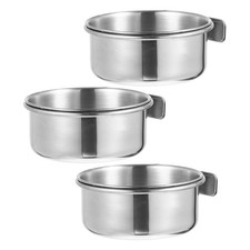 3 Pcs Bird Feeding Box Cage Feeder Food Container for Bowl