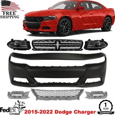 Front Bumper Cover Primed Kit For 2015-2023 Dodge Charger