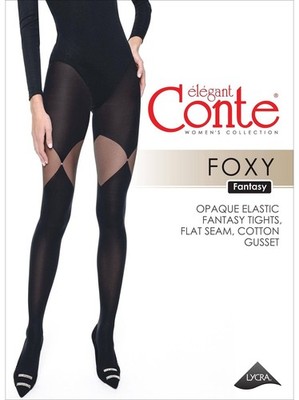 Conte Foxy 50 Den - Fantasy Women's Tights with a chic over-the-knee ''stocking l