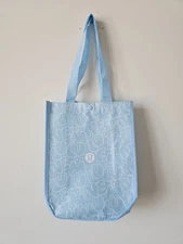 2 x New LULULEMON Baby Blue Bubble Limited Edition Reusable Shopping Bag Small