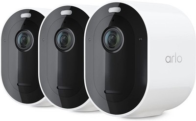 Arlo VMC4360P Pro 5S 2K Wire Free Outdoor Security Camera - White, Pack of 3